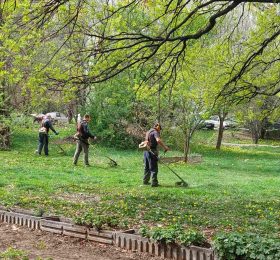 Първото косене на тревните площи стартира